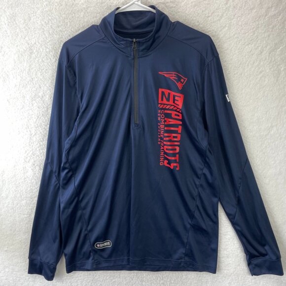New England Patriots NFL‎ Team Apparel New Era 1/4 Zip Pullover L - Picture 1 of 8